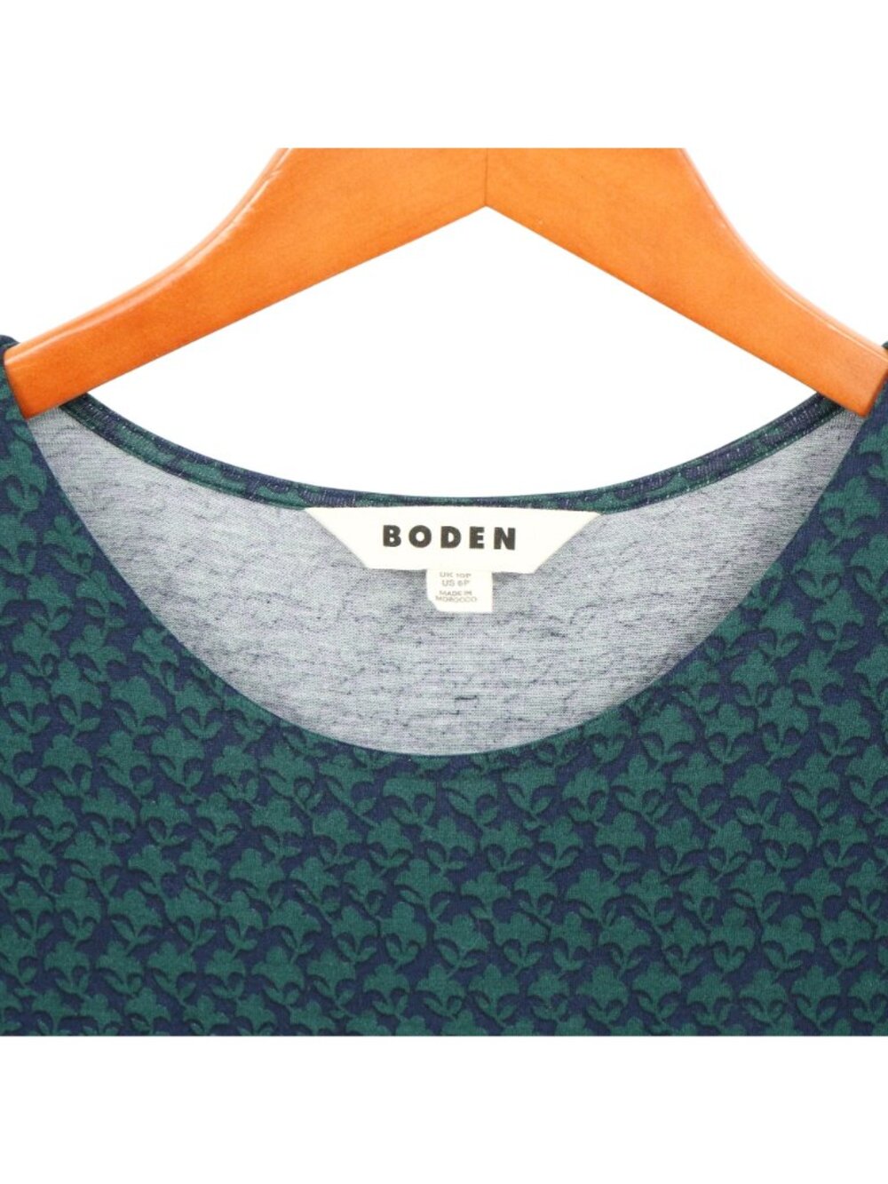 Boden Camille Jersey Knit Midi Long Sleeve Dress Blue Green 6P 6 Petite - Picture 6 of 7